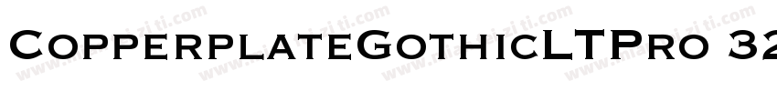CopperplateGothicLTPro 32BC字体转换